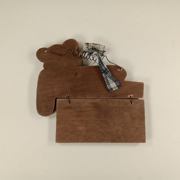 A is for Apple, B is for Bear Special Teacher Country Rustic Hanging Ornament - Picture 2 of 3